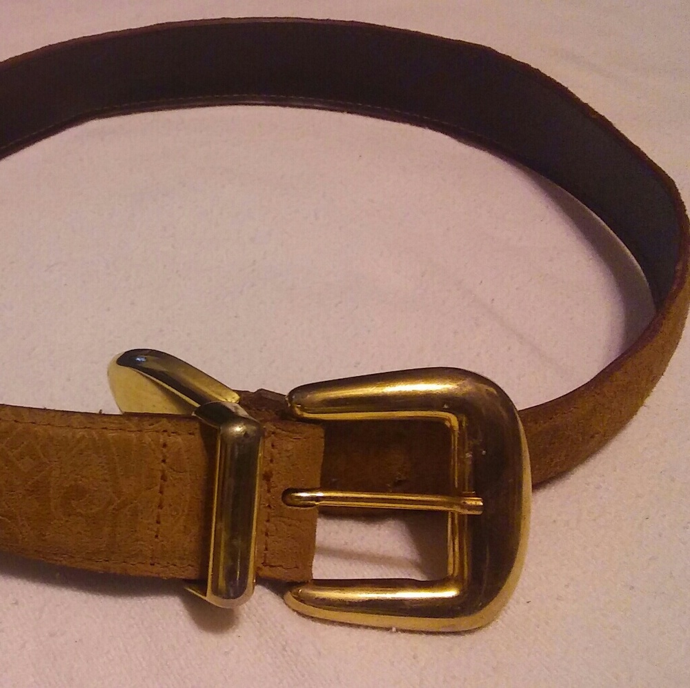 Gail labelle Genuine Suede/ Cow hide Belt